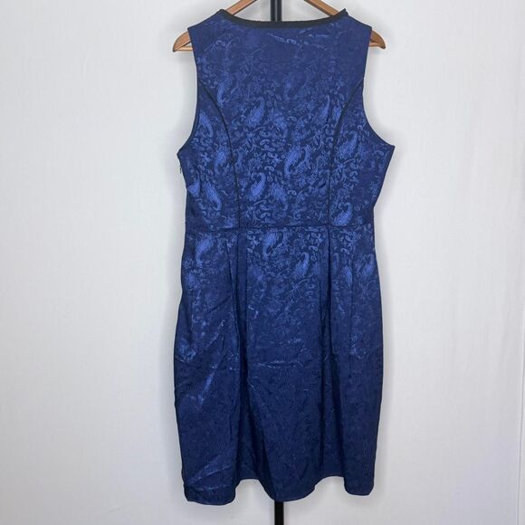 Blue and black lace-up Dress - Picture 3 of 8